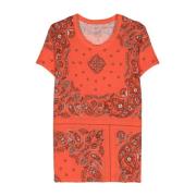 Orange All Over Print T-shirts