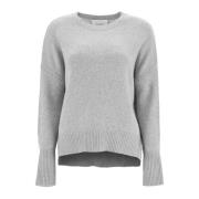 Kashmir Asymmetrisk Hem Pullover