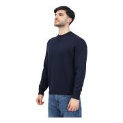 Blå Crew Neck Sweater