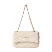 Ivory Puffer Clutch Taske