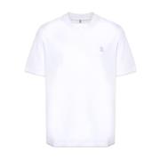 Hvid Bomuld Jersey T-shirts Polos