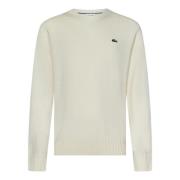 Hvid Uld Rundhals Sweater AW24