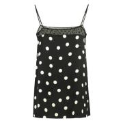 Polka-dot Viscose Top