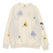 Crew Neck Special Fleece Blomsterprint