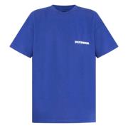 Broderet Logo Blå T-shirt