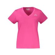 Rosa Bomuld Toppe T-Shirt