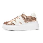 DORITA Glitter Pink Sneakers, Farve: Metallic