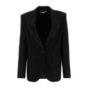 Klassisk Sort Uld Blazer