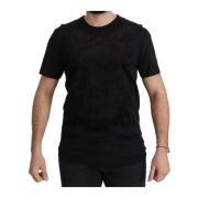 Barok Velvet Print Crewneck T-Shirt