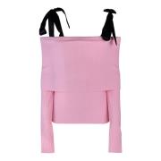 Pink Sweater Slim Fit Black