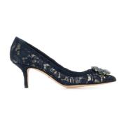 Midnight Blue Lace Pumps