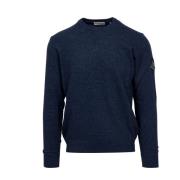 Blå Uld Cashmere Sweater