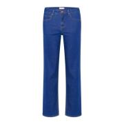 Straight Leg Jeans - Classic Blue Denim