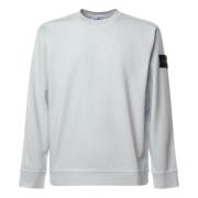 Hvid Bomulds Sweatshirt med Logo