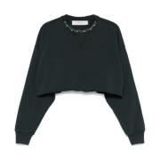 Krystalbesat sort sweater