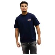 5D F026 Jersey T-Shirt Herre Navy