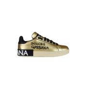 Guld Foiled Portofino Sneakers