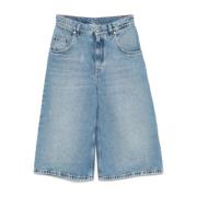 Klar Blå Denim Shorts