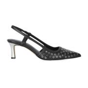 Sort Alora Slingback Pump med Eyelets