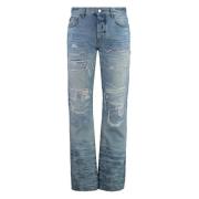 Ødelagt Effekt Straight-Leg Jeans