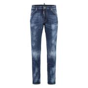 Slidte Jeans med Metalnitter