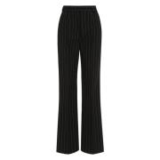 Pin-striped Wool Trousers