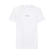 Bomuld Crew-Neck T-Shirt med Logo Print