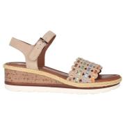 Behagelig Beige Mix Damesandal