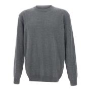 Herre Uld Cashmere Sweater Grå