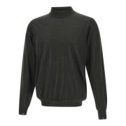 Luksus Grøn Sweater Uld Silke Kashmir