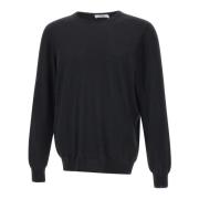 Navy Blue Uld Crew Neck Sweater