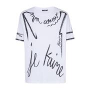 Slogan Print Rund Hals T-shirt