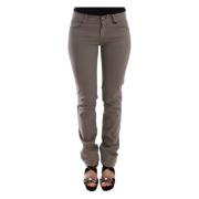 Chic Taupe Skinny Jeans Elegant Stil