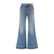 Bootcut Jeans med Frynsefinish