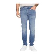 Slim Fit Denim Jeans med Patchet Logo