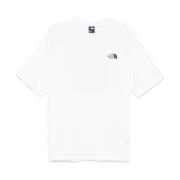 Grafisk Print Crew Neck T-shirt Hvid