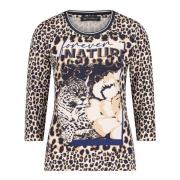 Animal Print Basic Skjorte