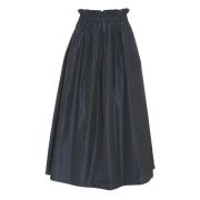 Taffeta Midi Nederdel