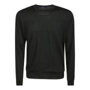 Grøn Merino Uld Crewneck Sweater