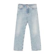 Løstsiddende denim jeans i lyseblå