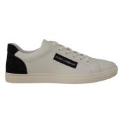 Elegante Low-Top Sneakers i hvidt lder