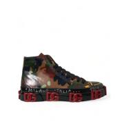 Camouflage High Top Sneakers Sko