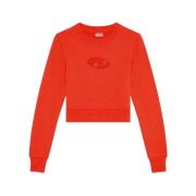 Rød Logo Cut Out Sweatshirt