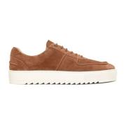 Suede Sneakers med Tyk Sål