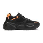 Avantgarde sneakers med orange indsatser