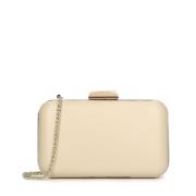 Dame creme clutch taske