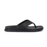 Læder Flip-Flops med Tyk Sål