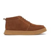 Moderne Nubuck Sneakers med Enkel Sål