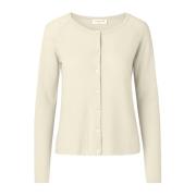 Blød Uld Cardigan 1421 Ivory