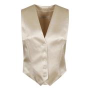 Elegant Hvid Vest